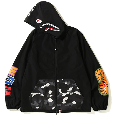 CITY CAMO SHARK HOODIE JACKET MENS