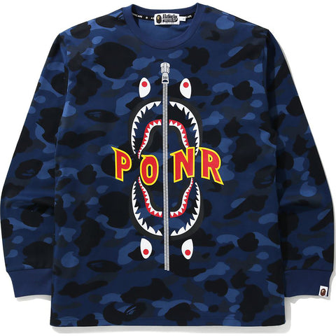 COLOR CAMO SHARK L/S TEE MENS