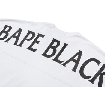 BAPE BLACK LONG SLEEVE PRINT TEE MENS