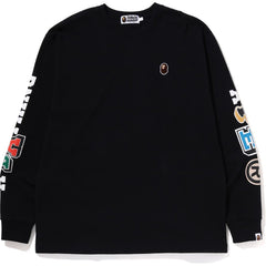 MULTI FONTS RELAXED FIT HEAVY WEIGHT L/S TEE MENS