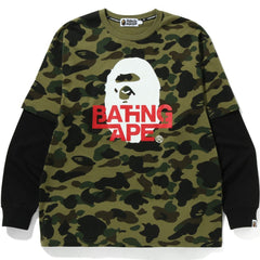 1ST CAMO RELAXED FIT LAYERED L/S TEE MENS
