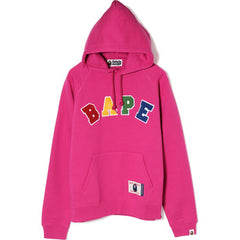 BAPE LETTERED WIDE PULLOVER HOODIE LADIES