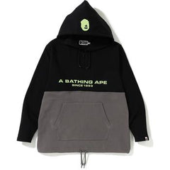 HALF ZIP WIDE PULLOVER HOODIE MENS