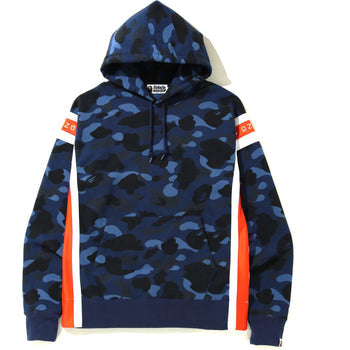 COLOR CAMO LOGO TAPE PULLOVER HOODIE MENS