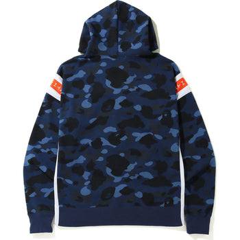 COLOR CAMO LOGO TAPE PULLOVER HOODIE MENS