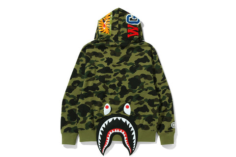 1ST CAMO SHARK RELAXED FIT PULLOVER HOODIE MENS