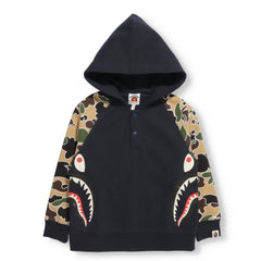 STA CAMO SIDE SHARK HALF ZIP HOODIE KIDS