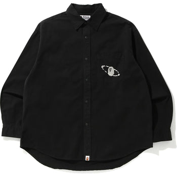WASHED TWILL LOOSE FIT SHIRT MENS