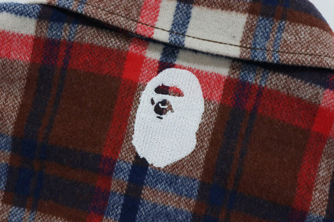 BAPE CHECK FLANNEL SHIRT MENS