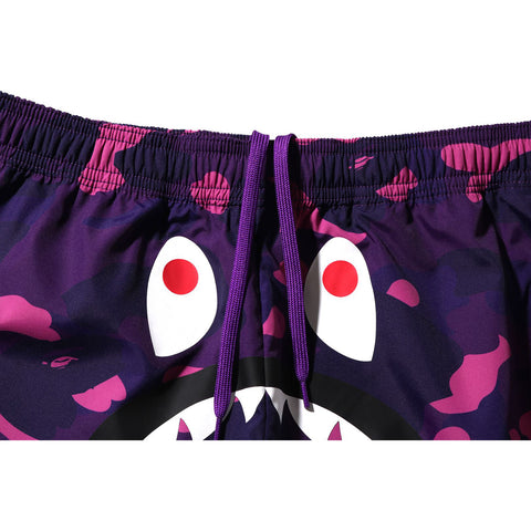 COLOR CAMO SHARK BEACH SHORTS MENS