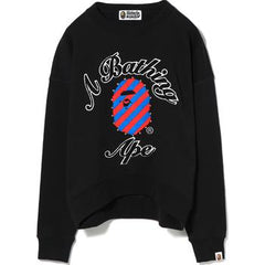 STRIPE COLLEGE STUDS SHORT CREWNECK LADIES