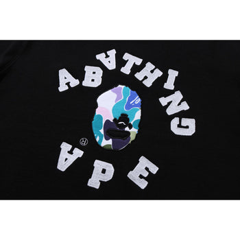 MULTI CAMO EMBROIDERY HEAVY WEIGHT CREWNECK MENS