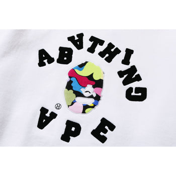 MULTI CAMO EMBROIDERY HEAVY WEIGHT CREWNECK MENS