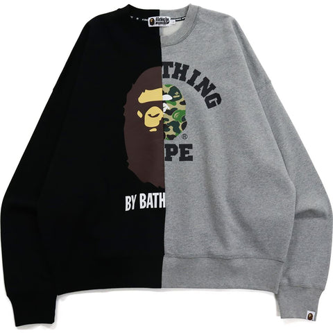 COLLEGE & BY BATHING LOOSE FIT CREWNECK MENS