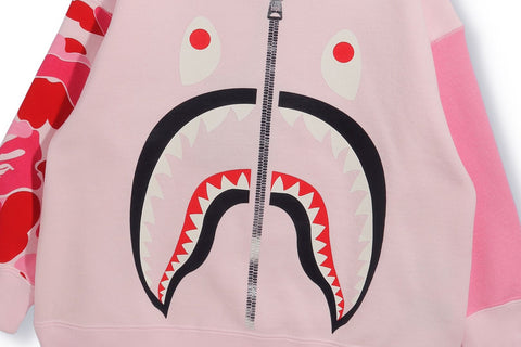BIG ABC CAMO SHARK OVERSIZED CREWNECK KIDS