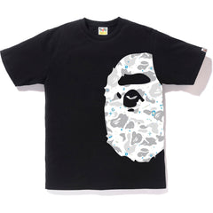 SPACE CAMO SIDE BIG APE HEAD TEE MENS