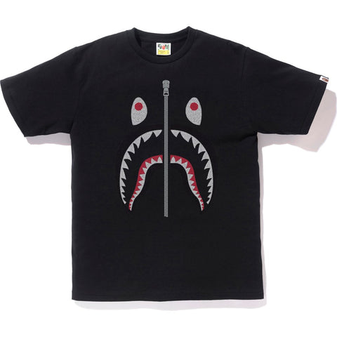 EMBROIDERY STYLE SHARK TEE MENS