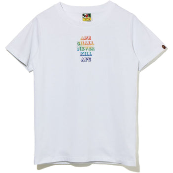 RAINBOW ASNKA APE HEAD TEE LADIES