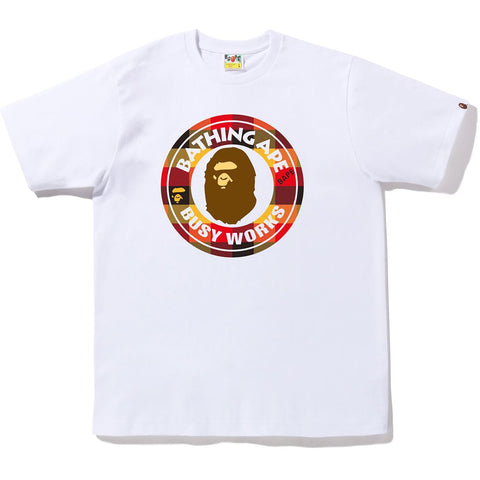 BLOCK CHECK BUSY WORKS TEE MENS