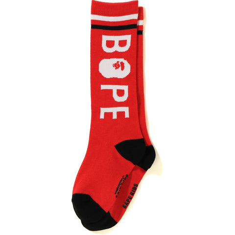 BAPE LOGO LONG SOCKS KIDS