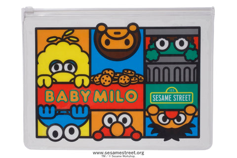 BAPE X SESAME PVC POUCH 3P SET MENS