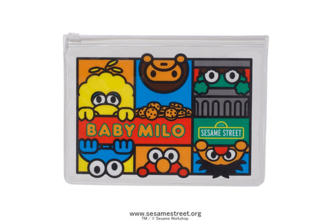 BAPE X SESAME PVC POUCH 3P SET MENS