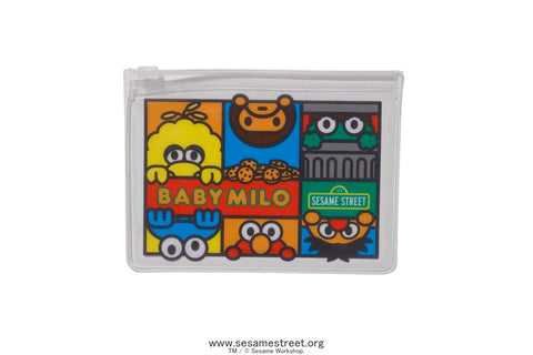 BAPE X SESAME PVC POUCH 3P SET MENS