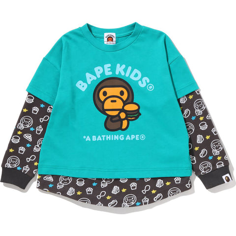 BABY MILO JUNK FOOD LAYERED LOOSE FIT L/S TEE KIDS