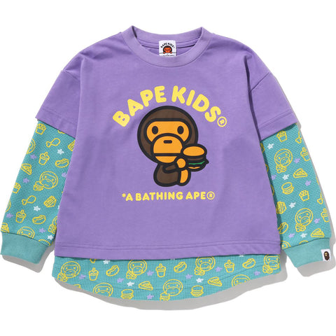 BABY MILO JUNK FOOD LAYERED LOOSE FIT L/S TEE KIDS