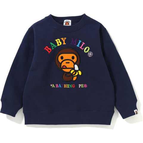 BABY MILO EMBROIDERY CREWNECK KIDS