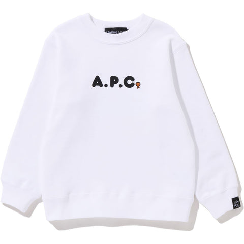 BAPE X A.P.C. MILO ON APC CREWNECK KIDS