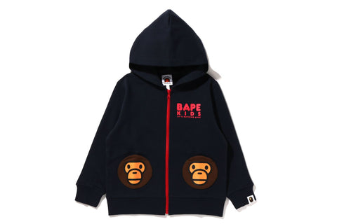 BABY MILO POCKET ZIP HOODIE KIDS