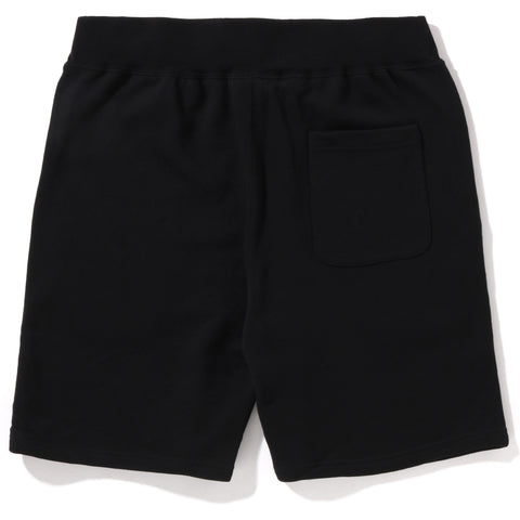 COLOR APE CROSSBONE ONE POINT SWEAT SHORTS MENS