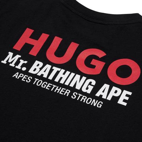 HUGO X MR. BATHING APE LOGO TEE MENS