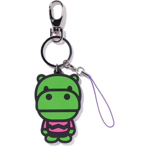 KEYCHAIN RUBBER HIPPO