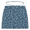 PATTERN DENIM MINI SKIRT LADIES