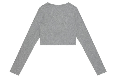 TWIST-FRONT CROPPED TOP LADIES