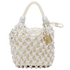 BAPY BEADED HANDLE NET BUCKET BAG LADIES