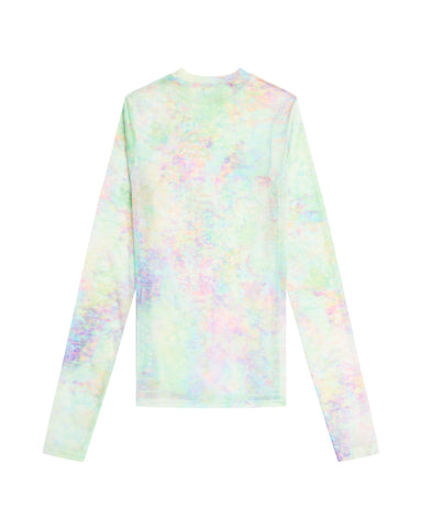 BAPY TIE-DYED EFFECT SEE-THROUGH TOP LADIES
